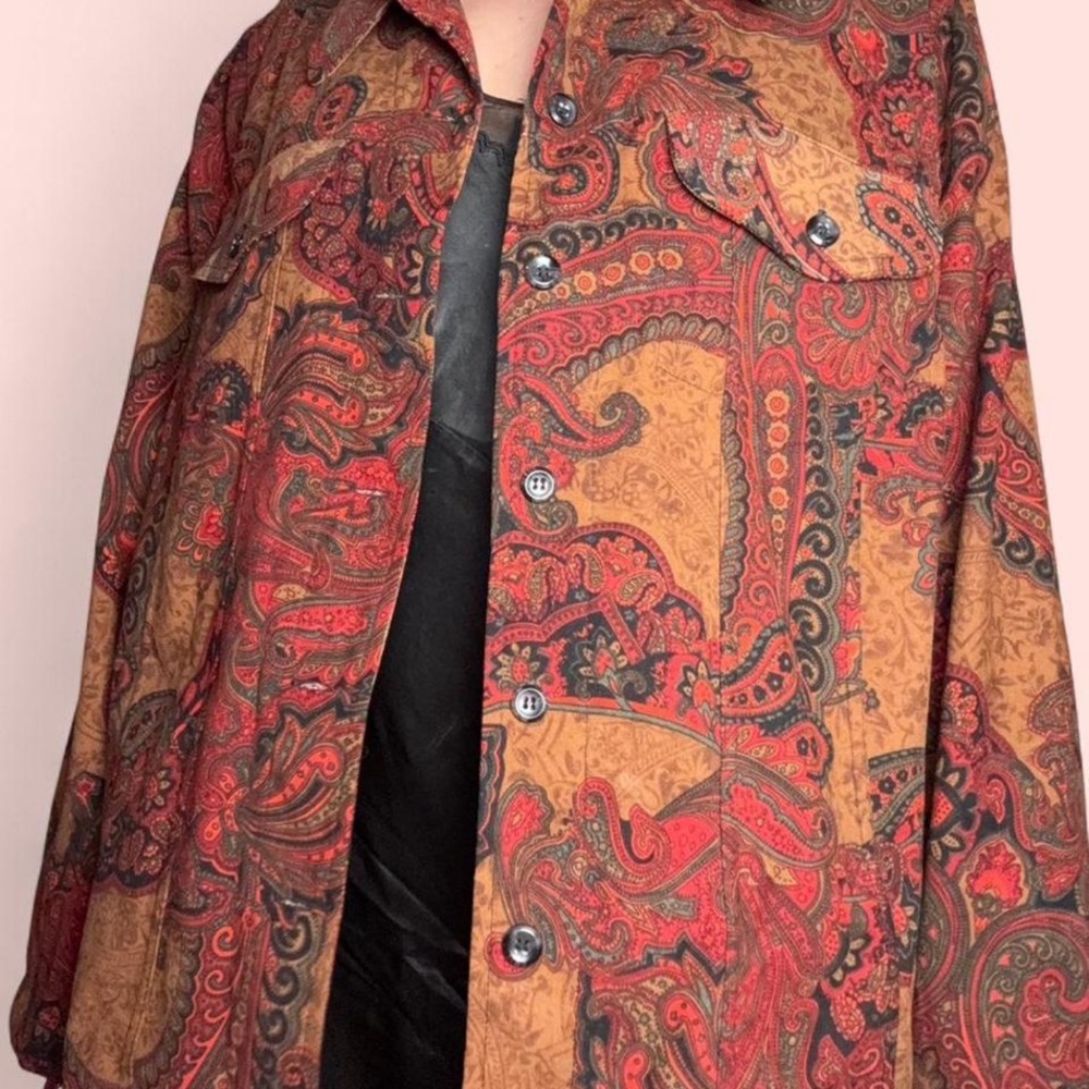 Paisley Patterned Jacket/ button down